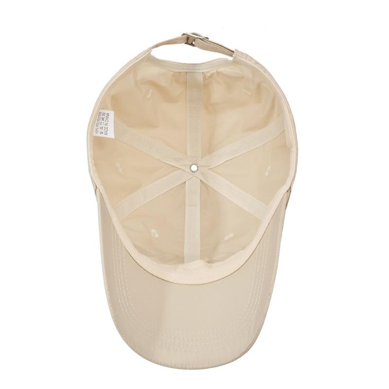 Summer Solid Color Quick-Drying Strap Solid Color Bow Baseball Cap Women's Outdoor Camping Sunshade Cap