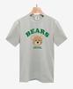 Embeullug Premium Cotton Spandex Round Short Sleeve Tee Green Bear (4 Colors) (Type A)