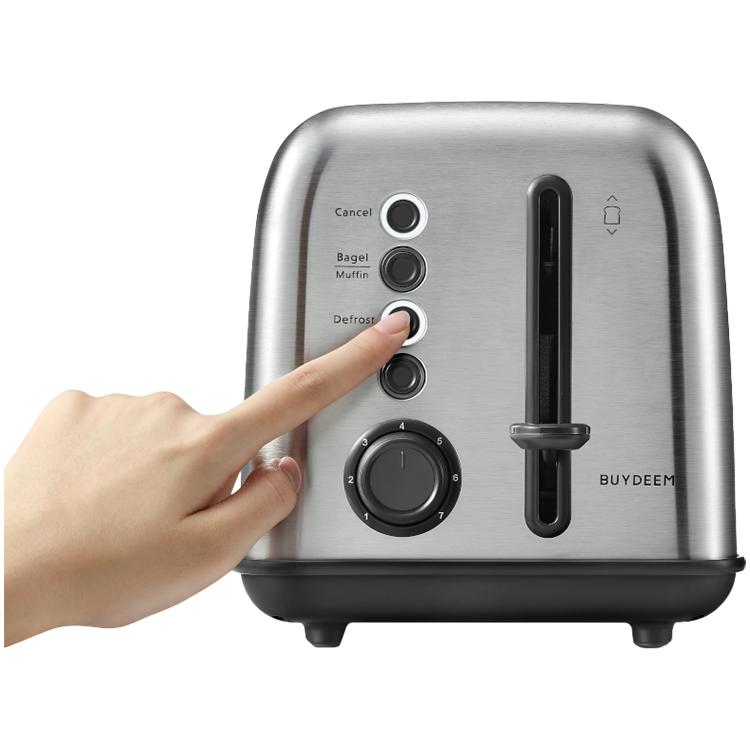 BUYDEEM 2-Slice Toaster, Model DT620E, Stainless Steel, EU