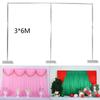 10x20ft Photography Backdrop Curtain Frame Backdrop Stand Pipe Kit Heavy Duty  Background Support System for Wedding Party