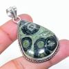 Natural Kambaba Jasper Gemstone 925 Sterling Silver Jewelry Pendant 2.05" AP-15452