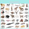 Realistische Wildtier-Tiger-Löwen-Giraffen-Panda-Modelle PVC Kinder Kognitives Spielset Für Naturerkundung