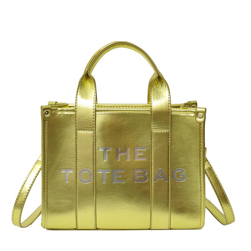 Niche Glossy Design Tote Bag, New Summer Trend Handbag, Fashionable and Simple One-shoulder Crossbody