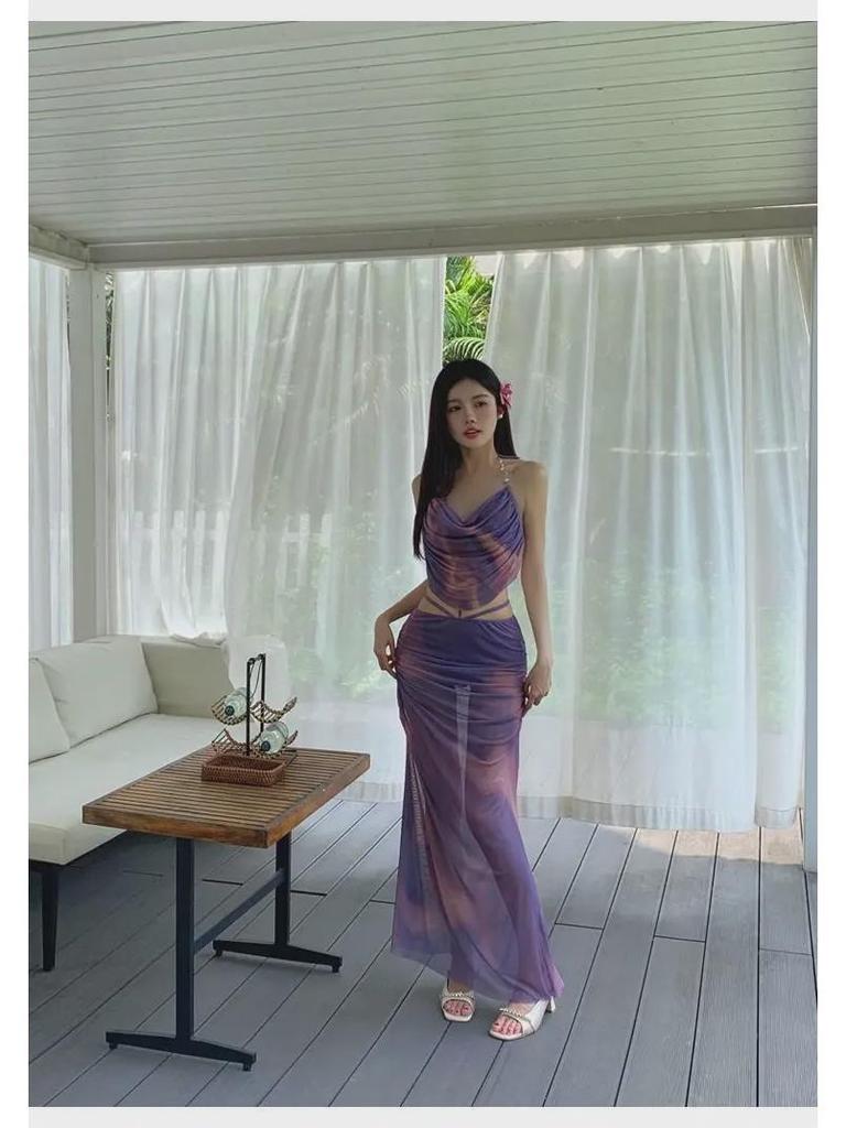 2024 Feenhaftes dreiteiliges Schlankheits-Bikini-Set - Bauchbedeckend, eleganter Hot-Spring-Badeanzug für Damen