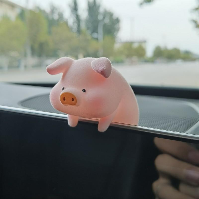 1 pc Cute piggy car pendant, car interior charm pendant, Internet celebrity rearview mirror ornament, car decoration