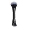 HMU Custom Logo Black 5PCS Synthetic Hair Wooden Handle Double Ended Eyeshadow Blending Eyebrow Powder Foundation Makeup Brush