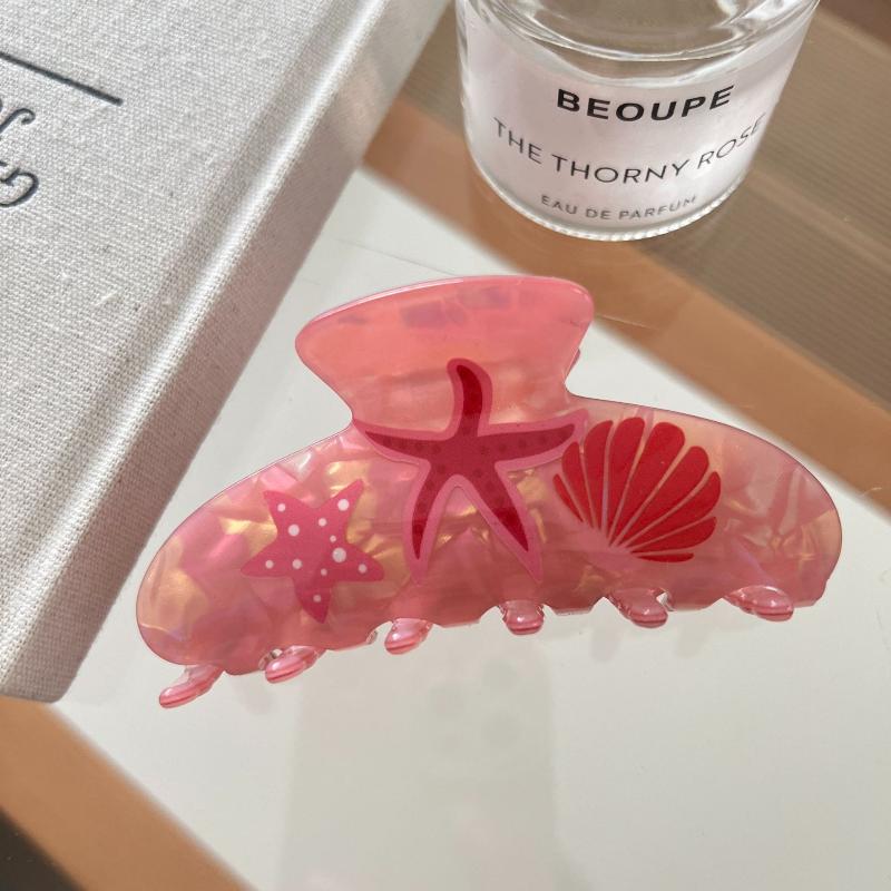Dopamine Underwater World Hair Claw Sea Star Shell Eco-Friendly Acrylic Hair Claw Clips Hair Accessories For Women Girls