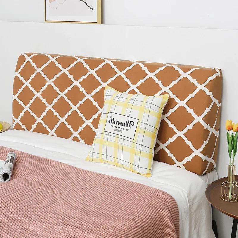 

120-200cm Jacquard Bedhead Cover All-inclusive Bed Head Cover Home Back Protection Cover Bedroom Removable Bedside 1.2
