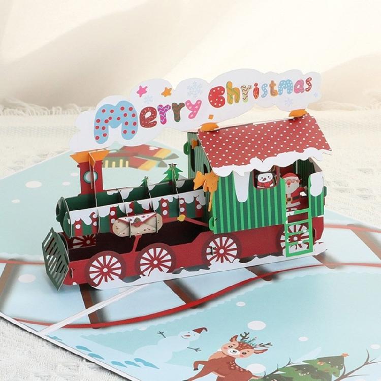 Handmade 3D Popup Greeting Card Christmas 3D Cards With Popup Colorful Designs And Matching Envelopes