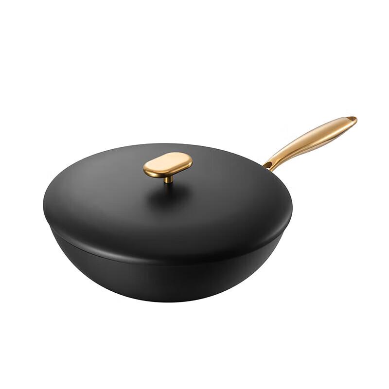 Deselife Dragon Scale Titanium Iron Wok 32cm