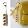 Whimsical Bread Shaped Keychain Jewelry Accessory PVC Construction Compact Decoration For Keys Bags Enthusiasts