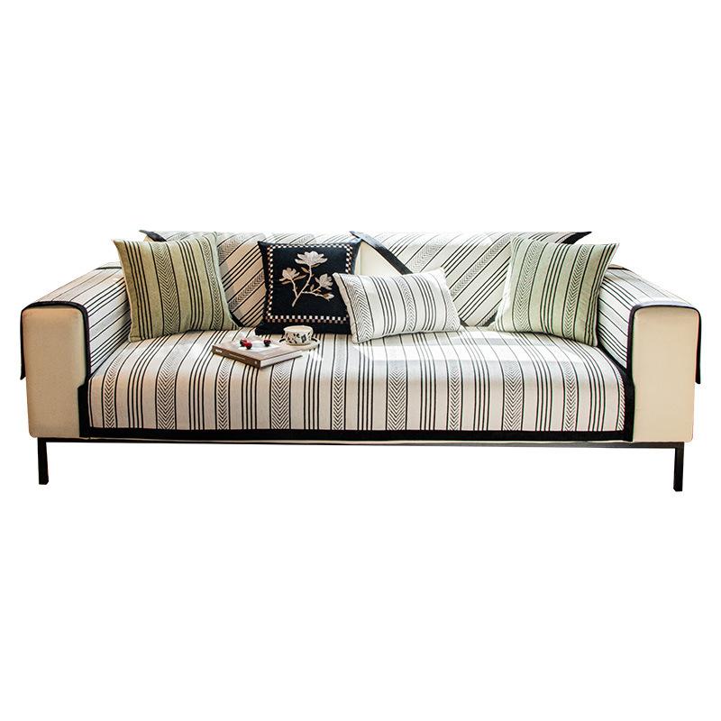 Chenier Sofa Cushion  New Four-Season Universal Non-Slip And Dirt-Resistant Seat Cushion Medium Antique Straight Row Sofa Cover Towel