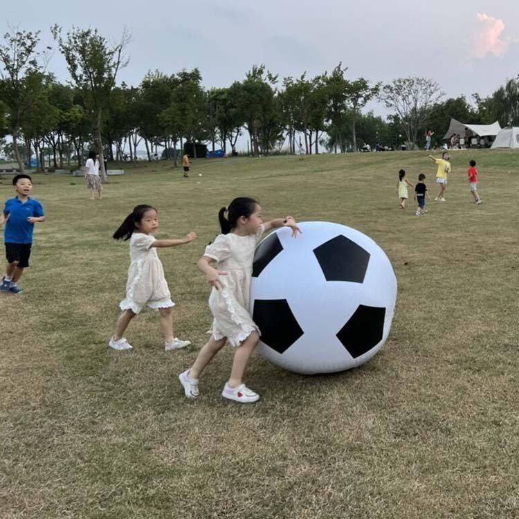 PVC Inflatable Colorful Lawn Football - Interactive Parent-Child Toy for Kindergarten