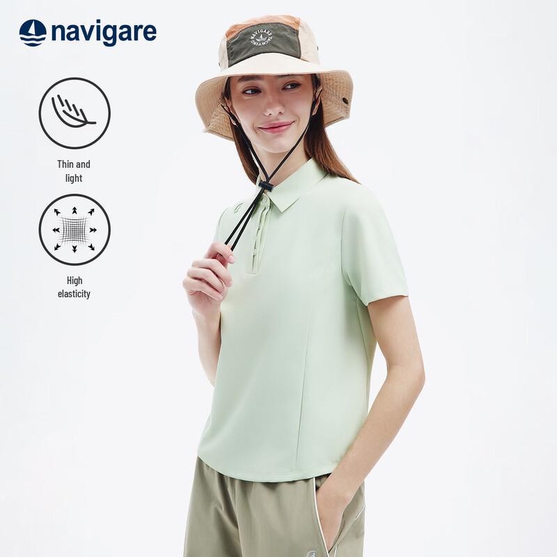 Navigare Women s Slim-fit Short Sleeve Polo Shirt M