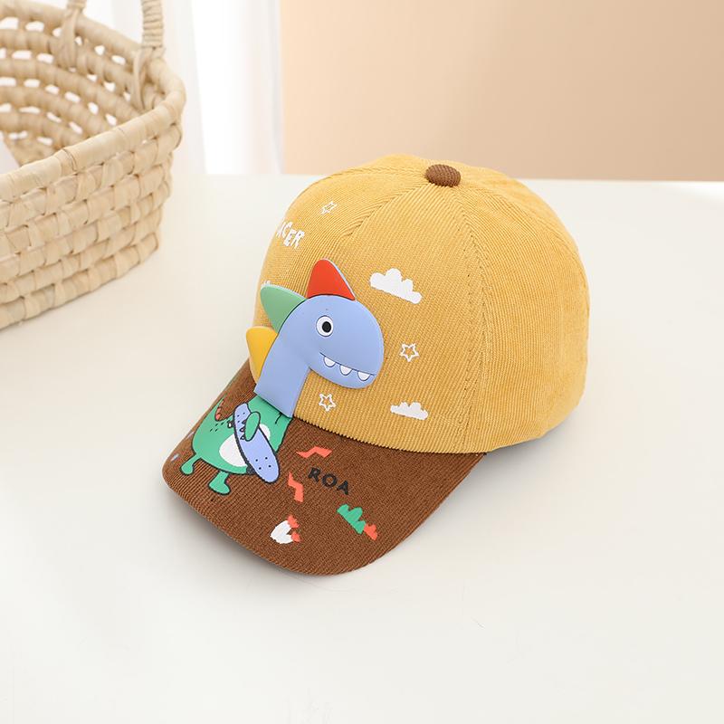 

Детская шляпа. Универсальная бейсболка с трехмерным рисунком динозавра.