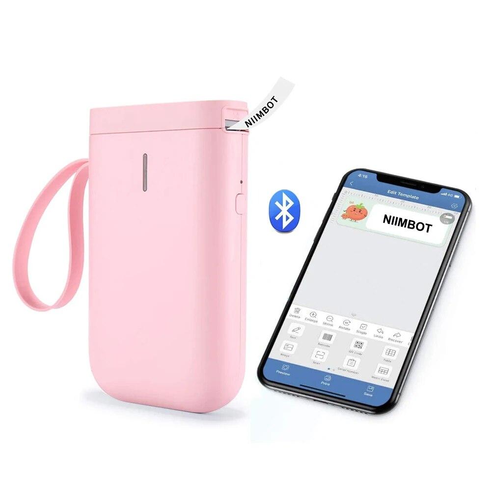 D11 Imprimantă Portabilă de Etichete Termice de Mână cu 5 Role de Bandă Wireless BT Mașină de Făcut Etichete Mașină de Autocolante pentru Etichetare Acasă Coduri de Bare