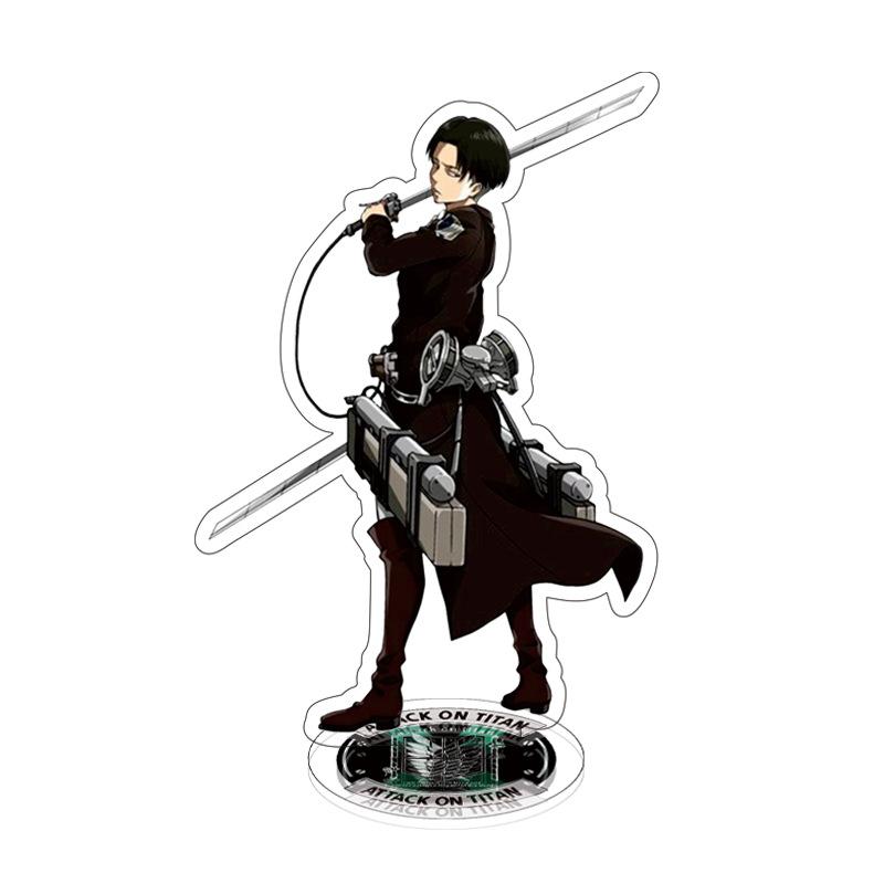 

Animation Peripherals, Attacking Giants, Double-Sided Standing Cards, Lewell Commander, Mikasa Dali Brand Creative Personalized Ornament 15CM*3PCS