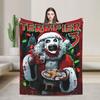 Terrifier Movie Plush Blankets Children Flannel Throw Blanket For Bedroom Warm Soft Design Quality Bedspread Gift Idea