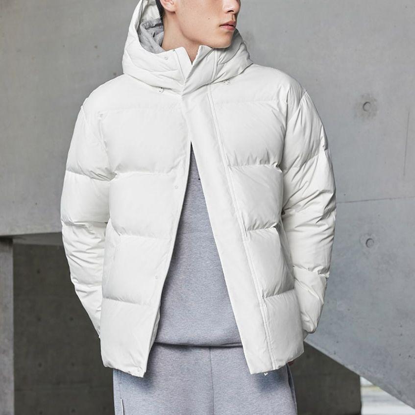 Adidas Down Jackets Unisex Jade White Hooded Moderate Other IV7563