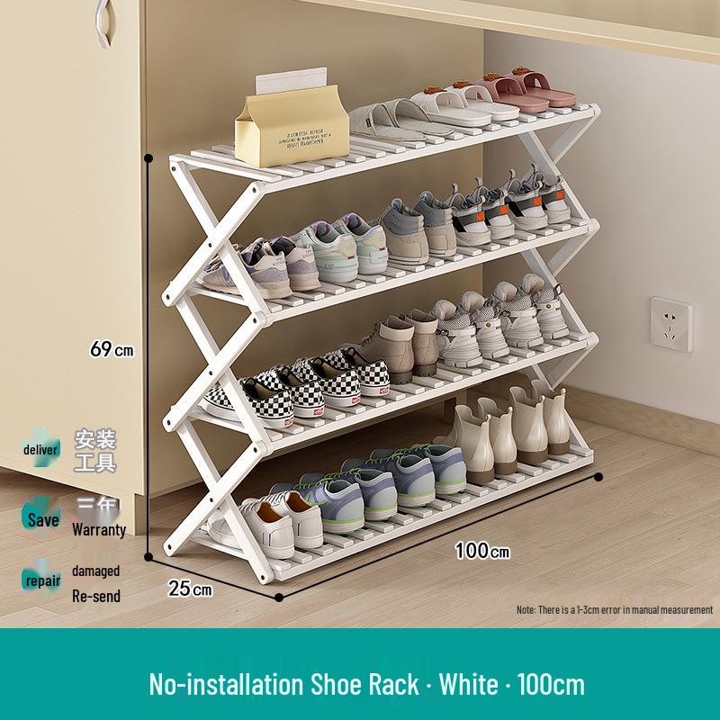 Compact Foldable Shoe Rack: Multi-Layer, No-Install, Space-Saving Storage for Indoor Entrances.