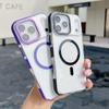 KEYSION HD Transparent Magnetic Case for MagSafe for iPhone 17 Pro Max Wireless Charging Shockproof Phone Cover for iPhone17 Air