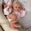 Realistická 18palcová reborn panenka Dvojčata Evi Soft Touch Bavlněné tělíčko Bebes Novorozená panenka Batole Ručně vyrobený implantát Vlasy Realistické hračky pro panenky pro děti