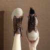 New Thick-soled Women's Boots, Round-toed Fashionable Ankle Boots, Versatile Casual Women's Shoes