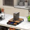 Wooden Coffee Pod Drawer Compatible with 42 Nespresso Original Line Capsules, Rustic Brown