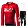 2026 Autumn Breathable Red Pro Cycling Jersey Set, Long Sleeve Cycling Clothing, MTB Maillot, Bicycle Sportswear, Road Bike Uniform, 2024