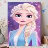 Disney DIY Pearl Art Painting Frozen Elsa Blue Pearl Dress Home Wall Decoration Pearl Gem Painting Pictures Crafts Home Decoration
