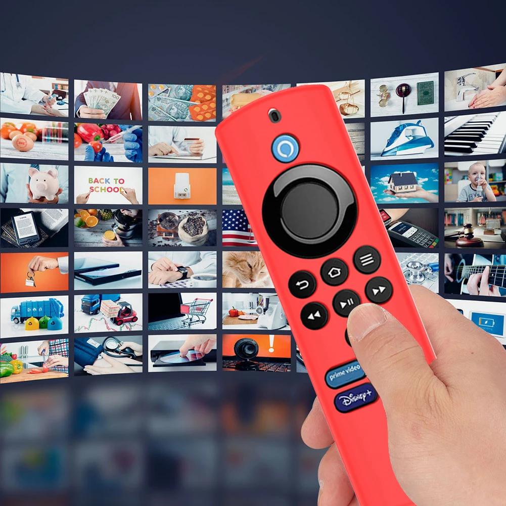 Silicone TV Remote Control Case for Amazon ALEXA Voice Fire TV Stick Lite 2rd Generation Shockproof Anti-Slip Protector Cover