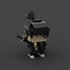 Creative Anime MOC 142513: Chainsaw Man – Hayakawa Assembly Building Blocks, Akutagawa, Denji’s Sword, and Square-Headed Figure Model