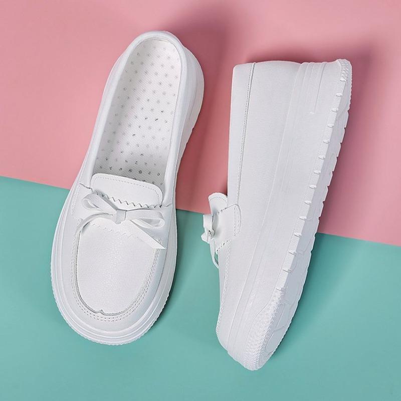 White Nurse Shoes Women's Soft-soled Breathable Not Tired Feet Non-slip Deodorant Comfortable Autumn Thick-soled Versatile Medical Work Shoes