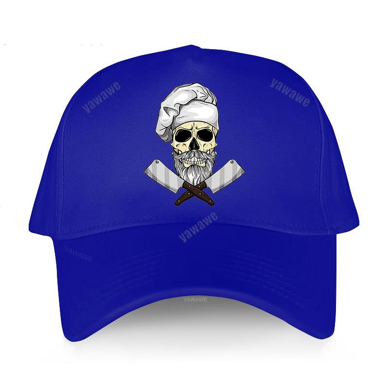 Neu eingetroffene Baumwollhüte für Erwachsene, Baseballkappe, Totenkopf-Chef, Metzger, Kochen, Spruch, Grill, Geschenk, Männer und Frauen, Hip-Hop, Harajuku-Kappen, Sonnenhut