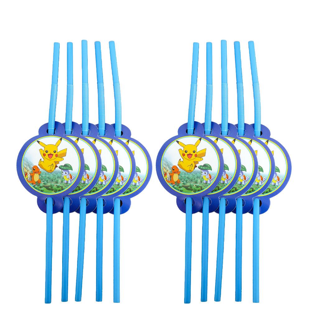 Pikachu Birthday Party Supplies: Disposable Plates, Cups, Napkins, Decorations for Girls, Children's Day Essentials.