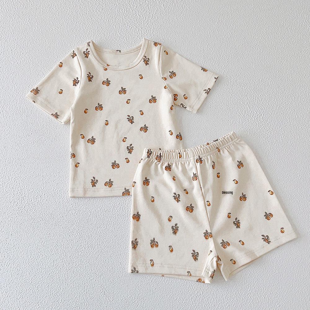 XG Kids' Summer Cotton Pajama Set - Short Sleeve Homewear for Children