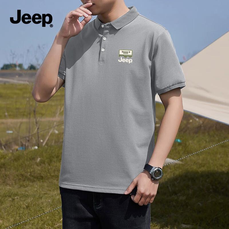 JEEP Men s Quick-Dry 7A Antibacterial Polo Shirt L