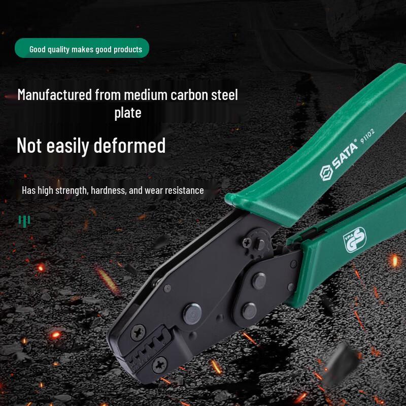 SATA 91102 European Terminal Crimping Pliers 8 Inch