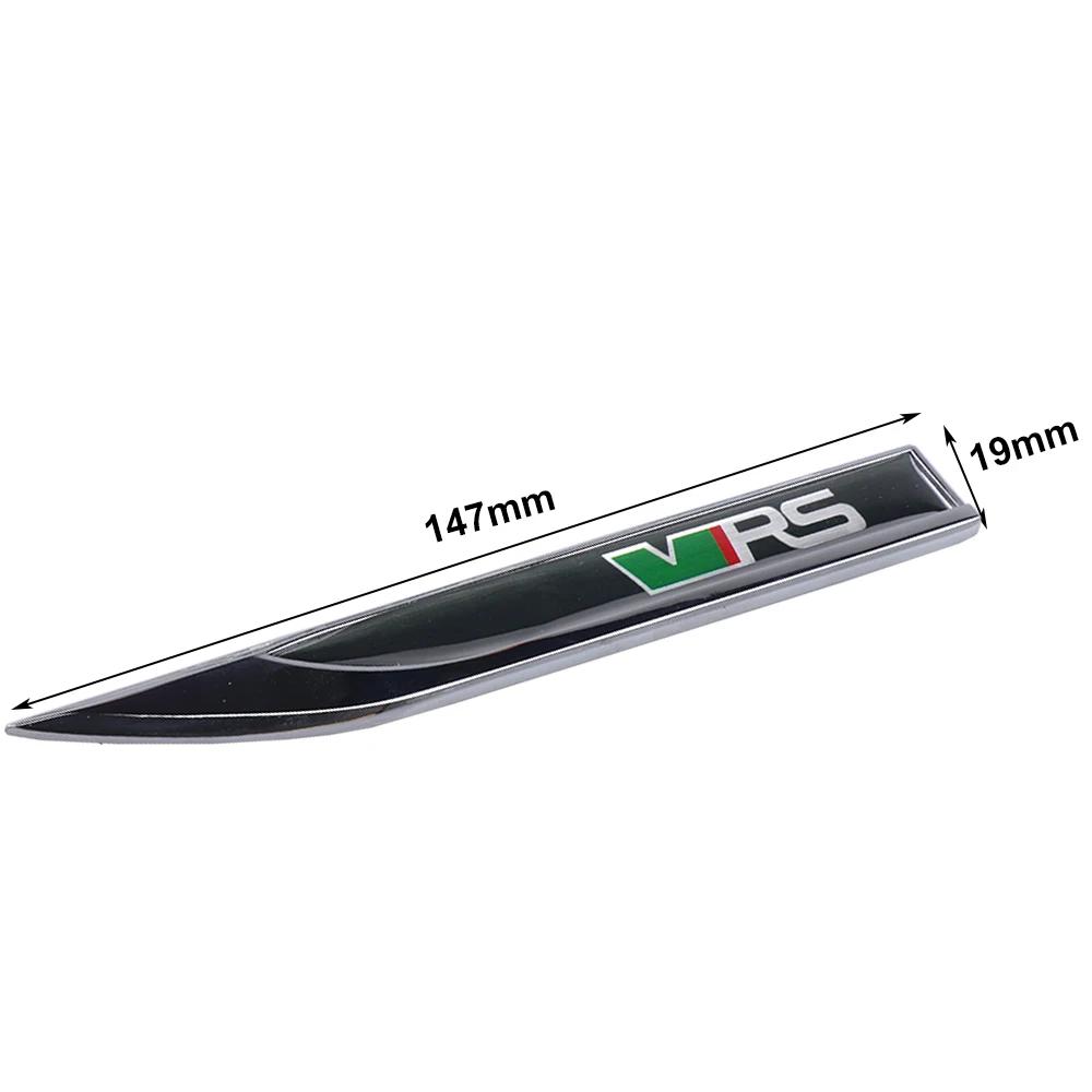 Pjxbt2 Car Styling 2Pcs VRS 3D Metal Sticker Accessories For Skoda OCTAVIA A7 VRS MK2 MK3 A5 Superb Rapid Kodiaq Karoq Fabia Kamiq