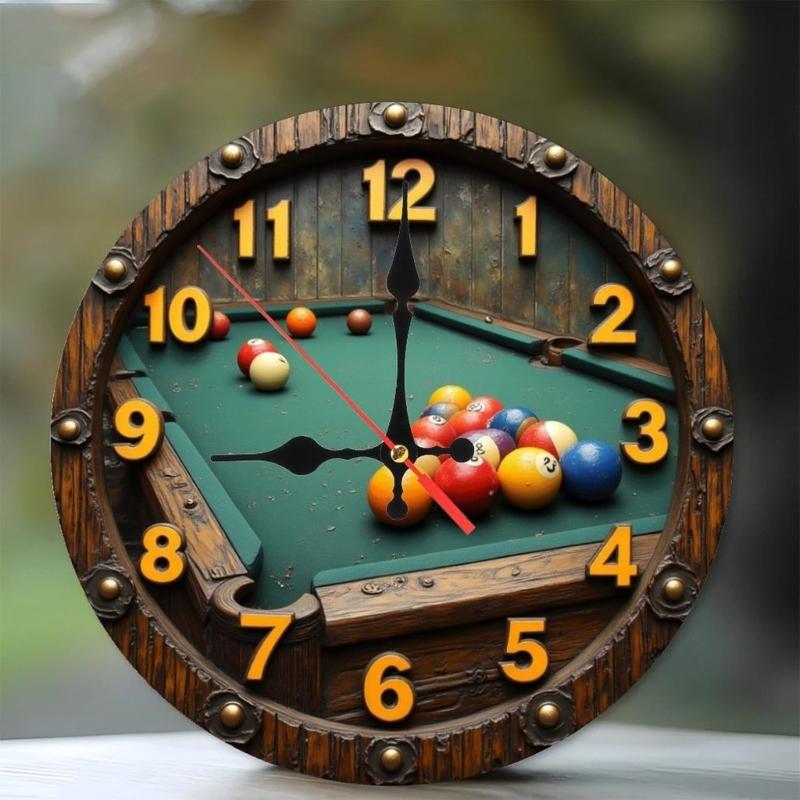 Acrylic Quiet Not Ticking Wall Clock Colorful Art Print Easy Mounting Perfect For Kitchen Living Space Decoration