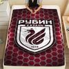 1Pc FC Rubin Kazán Print Flannel Blanket High Quality Warm Comfortable Cover for All Seasons Perfect for Gifts Home Decor