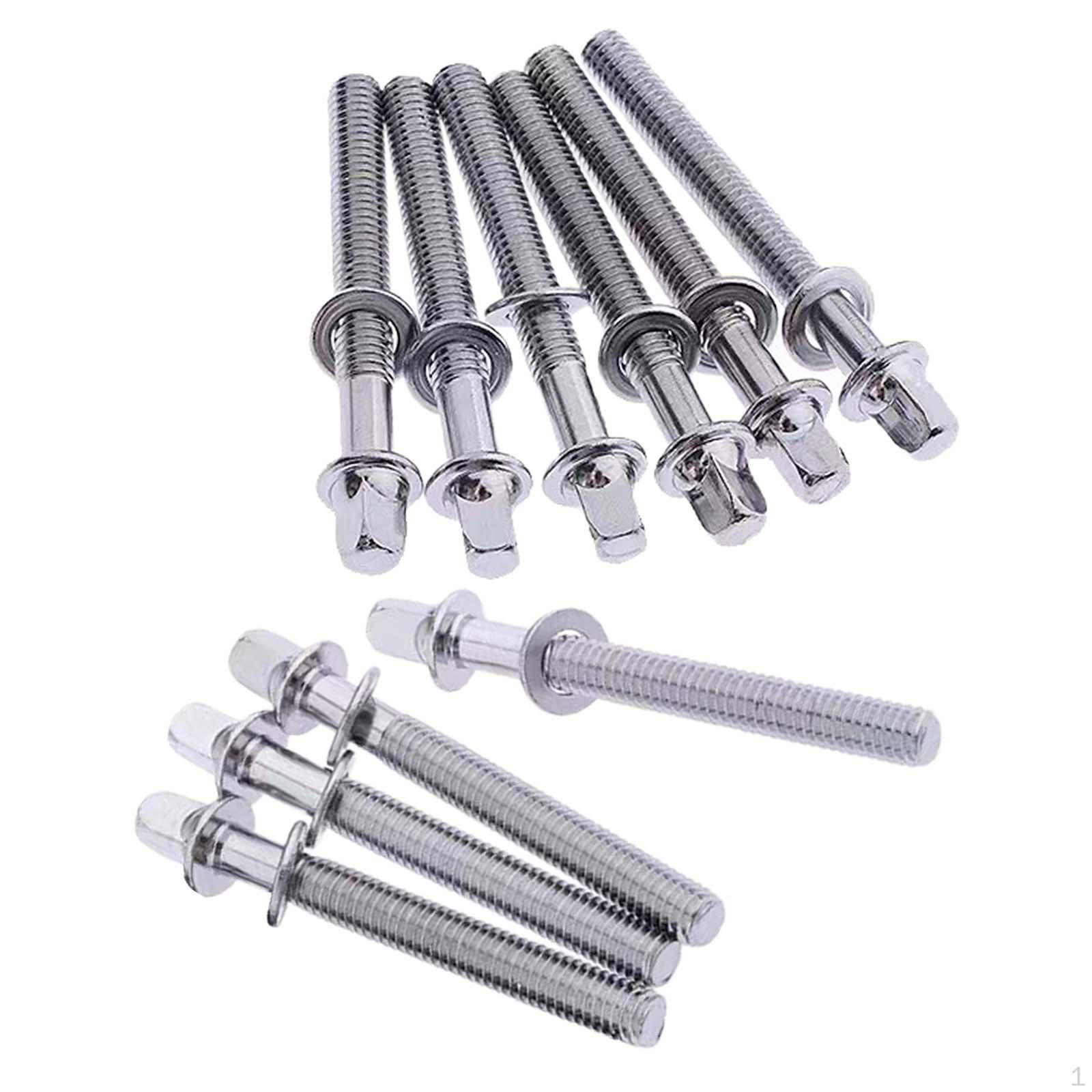 

10 Drum Mounting Screws, Screw Rods, Replacements, Musical Instrument Accessories, Drums, 5mmx40mm