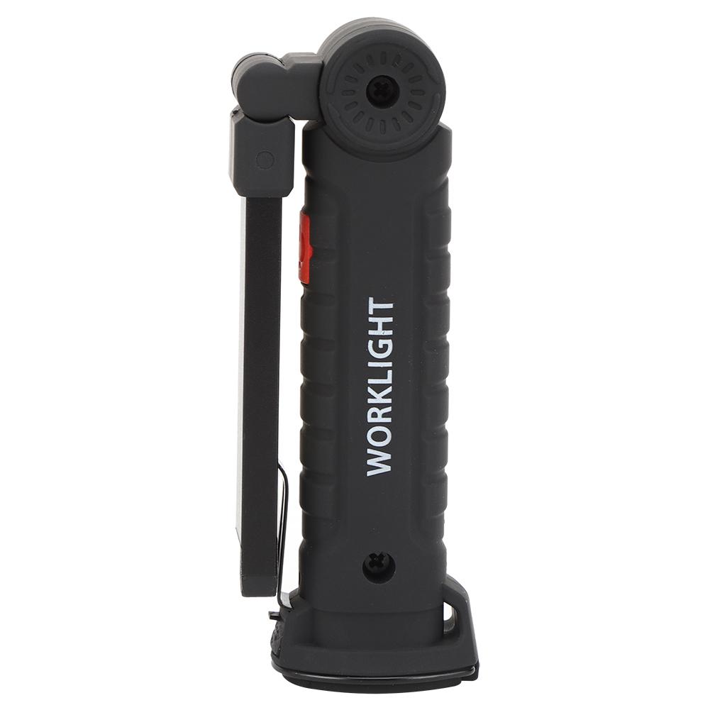 Portable LED Flashlight Torch with Magnet USB Rechargeable Working Lamp