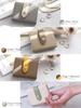 Genuine Leather Mini Wallet for Gift x Ice [Encore] Wallet, High-Quality Two-Tone Design, Tri-fold Women, Small, Anti-Skimming, Foldable, Lightweight,