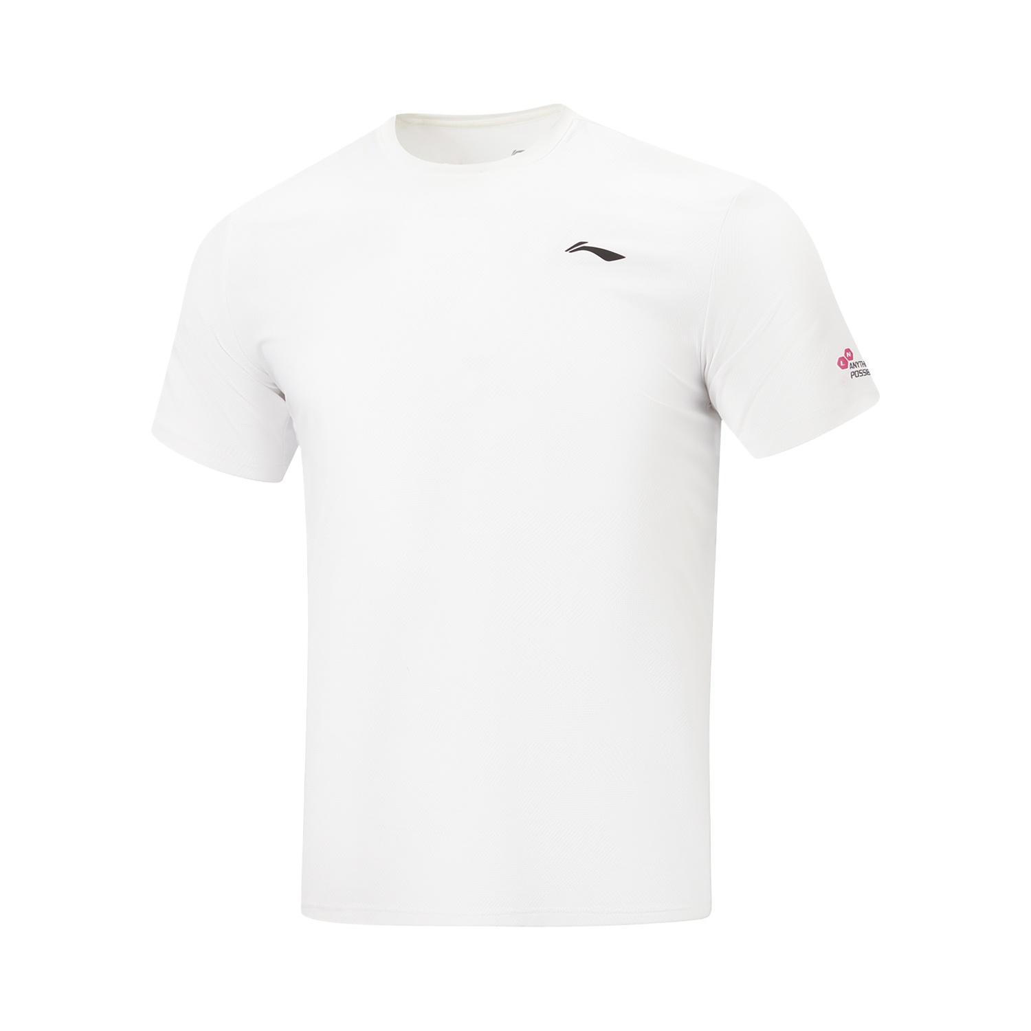 

Мужская футболка с круглым вырезом и вышивкой логотипа серии Li Ning Fitness ATSW165-2 M
