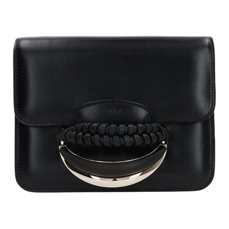 Chlo&eacute; Chloe Letterreli&euml;f Crossbody Leren Schoudertas Dames tassen Zwart CHC22-US500H27-001 Basic Set (Bag+Dust Bag)