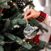Artistic Nature Bird Clear Christmas Ball Ornament Holiday Decorations For Festives Tree Decoration Memorables Gift