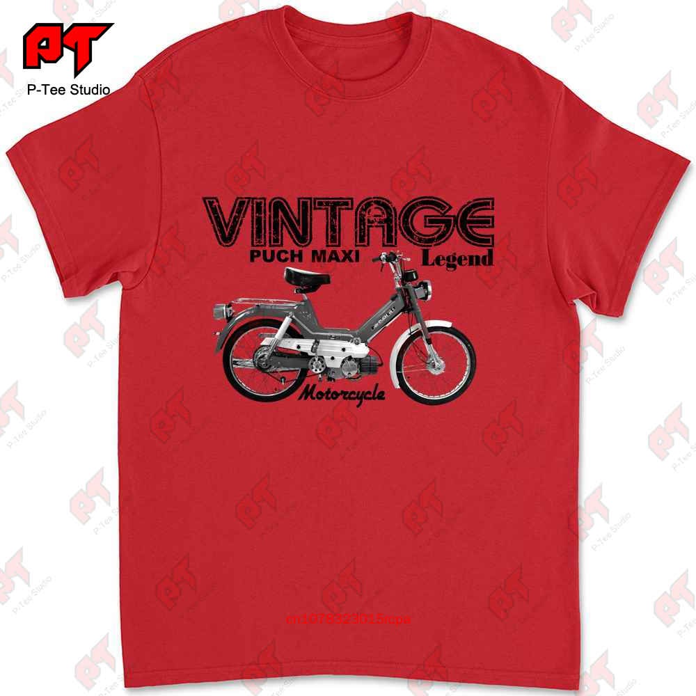 Puch Maxi Vintage Motorcycle Classic Bike Tshirt DC1Z S