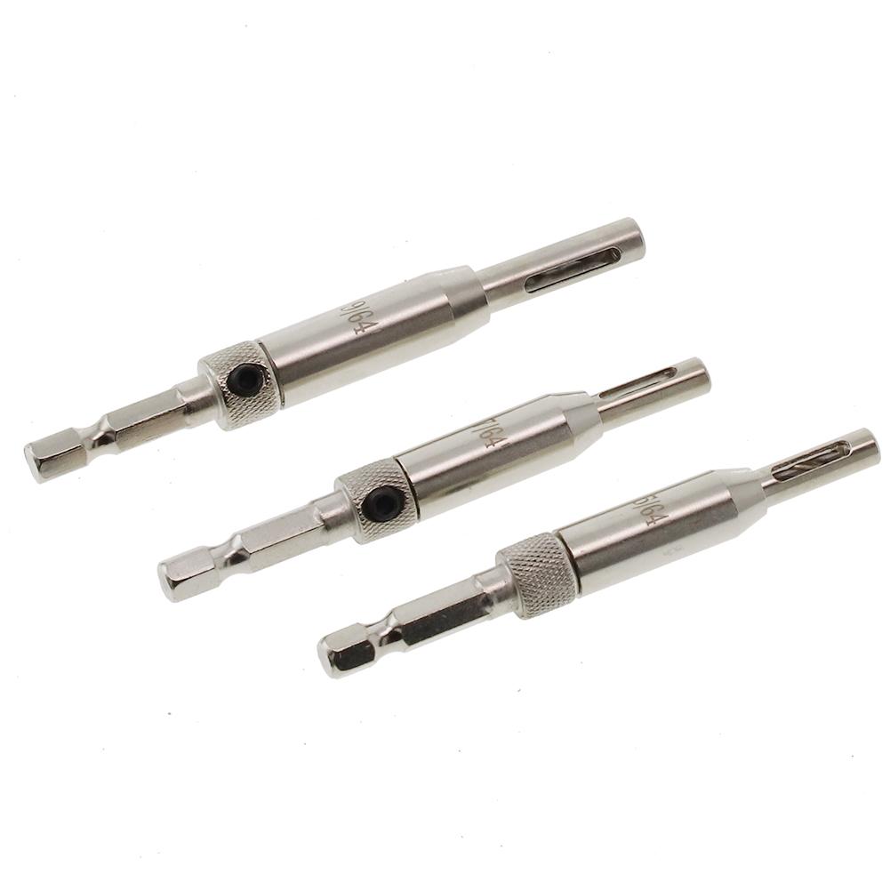 Hinge Drill Bit 3 Pcs 5/64\" 7/64\" 9/64\" High-speed Steel