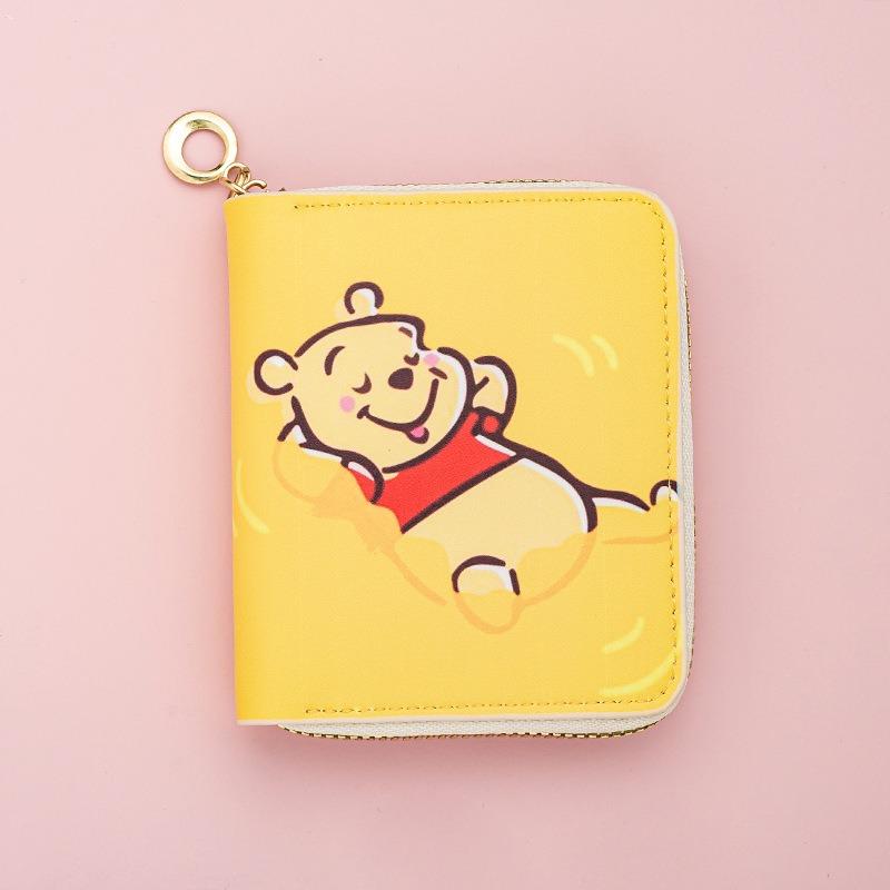 New Children's Cartoon Animation Student Short 30% Off Wallet Card Bag Change Bag Multi-card Wallet